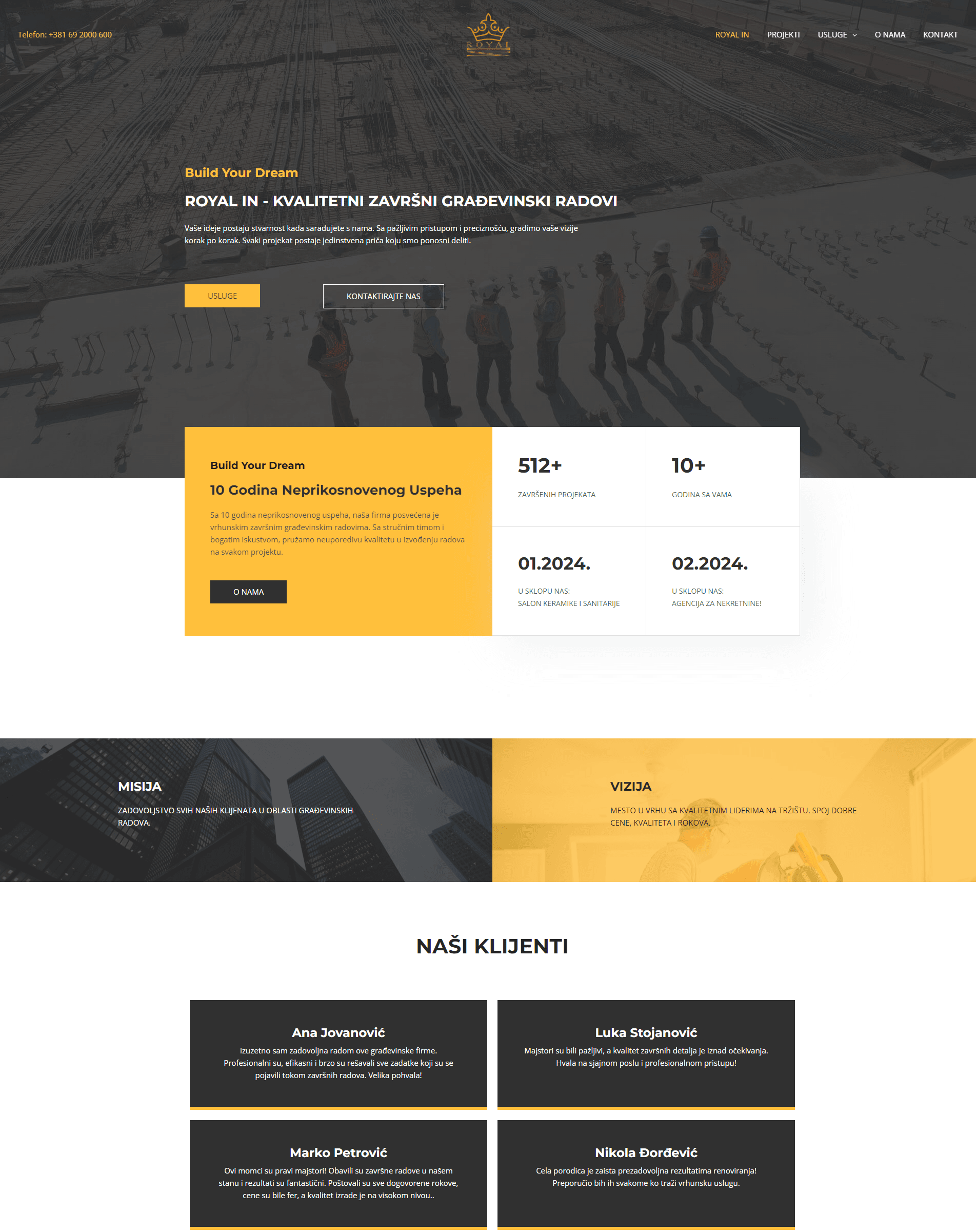 Naši veb sajtovi - royalin.rs by MaffixByte